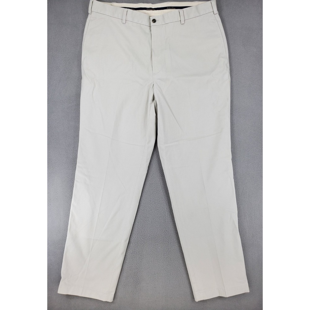 Brooks Brothers Mens Size 38 x 32 Khaki Advantage Chino Clark Fit Pants Cotton